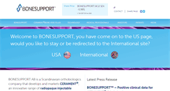 Desktop Screenshot of bonesupport.com